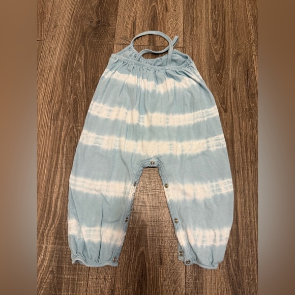 Burt's Bees Baby Twisted Tie Dye Organic Cotton Bubble Jumpsuit Size 12 M - Picture 4 of 4